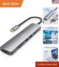 Versatile USB C Hub Multiport Adapter | 7-in-1 with 4K HDMI & Fast Charging picture