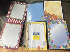 Lot Of 230 Sheets Of Decorative Border Paper Printer Scrapbook Some New picture