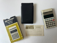 Sharp ELSIMATE Calculator EL-215 Mint Working condition with box & mannual picture