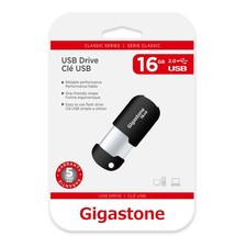 Gigastone GS-Z16GCNBL-R 16GB Black USB 2.0 Sliding Capless Flash Drive picture