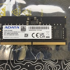 ADATA 8GB 1Rx16 PC5-5600B DDR5 SODIMM Laptop Memory – AO1V56WC8W1-BH3S picture