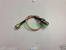 1x F TYPE Female - SMA Male STRAIGHT RG316 Pigtail 4 6 8 10 12 14 16 20 INCH USA picture