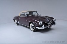 Cars 1957 mercedes 190 sl roadster Desk Mat Stitched picture