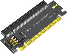 High Speed PCI-E 5.0 16X to X16 180 Degree Converter Adapter Card picture