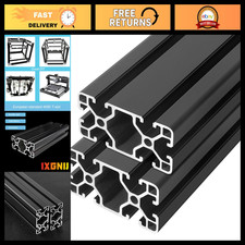 4080 T-Slot Aluminum Extrusion for 3D Printer & CNC DIY Projects - Black 400mm x picture