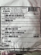 CISCO GENUINE SFP-H10GB-CU1-5M 10GBASE-CU SFP+ CABLE 1.5 METER COPQABRJAB picture