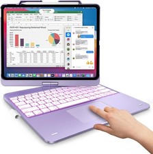 typecase Flexbook Touch iPad Air 13 M4 M3 M2 Keyboard Case Trackpad 360° Backlit picture