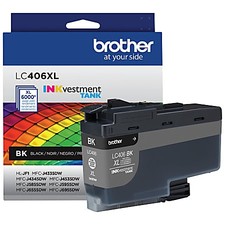 BROTHER LC406XLBKS HIGH YIELD INK CARTRIDGE, BLACK - LC406XLBKS picture