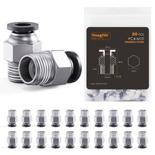 HANGLIFE PC4-M10 Bowden PTFE Tube Connectors, Push-to-Connect 20pcs picture