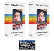 Polaroid Hi-Print 2 x 3 Paper Cartridges - 2 Pack, 40 Sheets - with MicroFiber picture