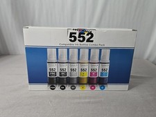 Sublimaker Ecotank 552 6-Pack Ink Photo Black Black Cyan Magenta Yellow Grey  picture