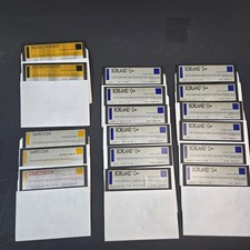Borland C++ 3.0 Resource Workshop ObjectVision 5.25 Floppy Disk Lot Vintage 1991 picture