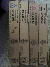 ⁠Genuine OEM Ricoh Savin Lanier MP C3503 Toner Cartridge Set CMYK (4-Pack) New⁠ picture