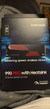 Samsung 990 PRO w/ Heatsink 2TB PCIe 4.0 NVMe M.2 Internal SSD picture