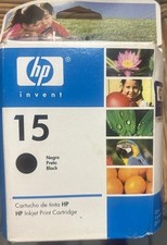 Genuine HP 15 C6615DL Black Ink Deskjet Expiration 11/2006 New Old Ink picture