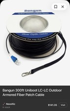 Bangun LC-92MB 300FT 92M LC Uniboot LC-LC Armored Fiber Optic Cable G657A2 picture