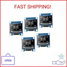 Hosyond 5 Pcs 0.96 Inch OLED I2C IIC Display Module 12864 128x64 Pixel SSD1306 M picture