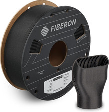 Fiberon PA6 CF20 Carbon Fiber Nylon Filament 1.75mm 1kg Black for 3D Printing picture