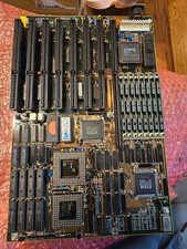 Rare Retro Gaming Vintage 486 Motherboard ETEQ 7X ISA w/Weitek 4167 Socket picture