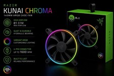Razer 140mm Kunai Chroma ARGB Fan – PWM | 1x Fan | Ships from USA picture