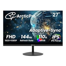 27 Inch Gaming Monitor, 144Hz, FHD 1080p, IPS Display, HDMI/DP/VGA picture