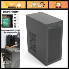 Compact Micro-ATX Mini ITX PC Case with 80mm Fan, Sleek Black Design, Great Cool picture