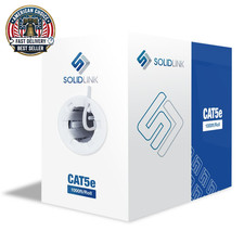 Cat5E Ethernet Cable 1000Ft – 24AWG Solid CCA UTP Unshielded CAT 5E, High Speed picture