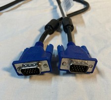 New HOTRON 6' Male to Male VGA Monitor Cable E246588 w/Dual RFI Chokes picture