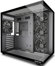 Y6 PC Case, Pre-Installed 4 Non-LED Fans, ATX Mid Tower Case, Computer Case w... picture