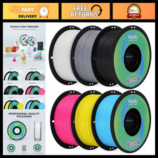 Matte PLA 3D Printer Filament 1.75mm - 6 Color Pack, 1kg Each, High Quality picture