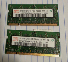 1GB Hynix HYMP564S64CP6-C4 AB 0648 2 X 512MB 2Rx16 PC2-4200S Laptop Memory read picture