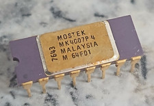 Mint Rare Gold Ceramic Mostek MK4007P -4 DATE CODE 1976 Intel 1101 256-word SRAM picture