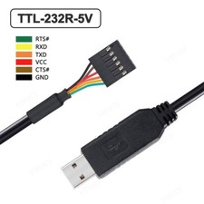 TTL-232R-5V USB to TTL Cable FTDI Chip USB to UART Cable Cord Supports +5V picture
