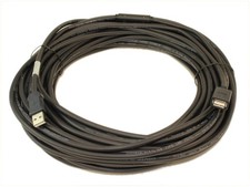 75ft USB 2.0 Active Extension Cable Type A Male to Female, Plenum Rated, Black picture