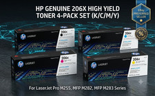 New HP 206X 4 Colour Set Toner Cartridge W2110X-W2111X-W2112X-W2113X 🚚Fast Ship picture