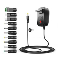 Belker 41W Universal 6V 9V 12V 15V 18V 20V 24V AC DC Adapter Power Black  picture