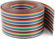 Pc Accessories - IDC 40P 10 Feet Rainbow Color Flat Ribbon Cable for 2.54mm 0... picture