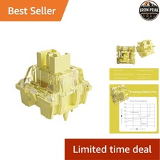 Linear Keyboard Switches Creamy Yellow V3 Pro 45 Pcs 5-Pin 50gf Dustproof picture