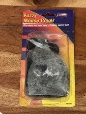 Fuzzy Mouse Cover Vintage Belkin Fit Snugly & Protects Against Dust 1999 picture