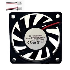 Cooling Fan For DELTA EFB0612HHA-BF97R 60*60*10MM DC12V 0.25A 2lines New picture