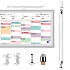 YJNAUPAI Stylus and Mount for Skylight 15 inch Calendar, 2-in-1 High white  picture