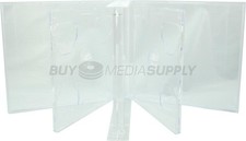 24mm Clear Quintuple 5 Discs CD Jewel Case Lot picture
