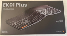 ProtoArc EK01 Plus Backlit Bluetooth Ergonomic Keyboard Full Size Green Open Box picture