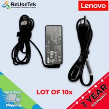 10 Lot Genuine OEM Lenovo | 45W AC Adapter Laptop Charger 20V Yellow Square Tip picture