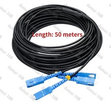 50M SC-SC UPC 9/125 Duplex Single-Mode Fiber Optic Patch Cord PVC Fiber Cable picture