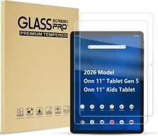2 Pack Tempered Glass Screen Protector For 2026 Onn 11