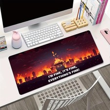 1pc Large Gaming Mouse Pad with Extended Size, Features a Natural Rubber Base, picture