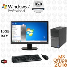 Fast Dell Desktop Computer PC Core i3 1TB 8GB 23