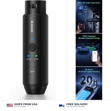 XLR Bluetooth receiver adapter 5.3 wireless 20hr battery speakers PA mixer DJ picture