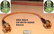 6 INCH SMA Male to SMA PLUG Jumper Pigtail Cable RG316 High Quality LOW LOSS picture